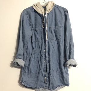 Men’s Button-down with Hood